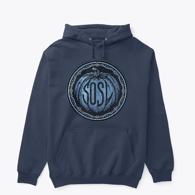 SOSL-a-lantern hoodie in frost blue