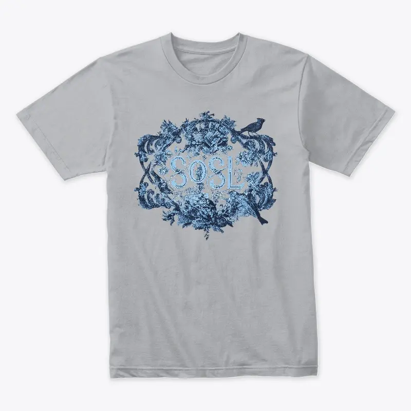 SOSL Toile soft unisex tee in cornflower