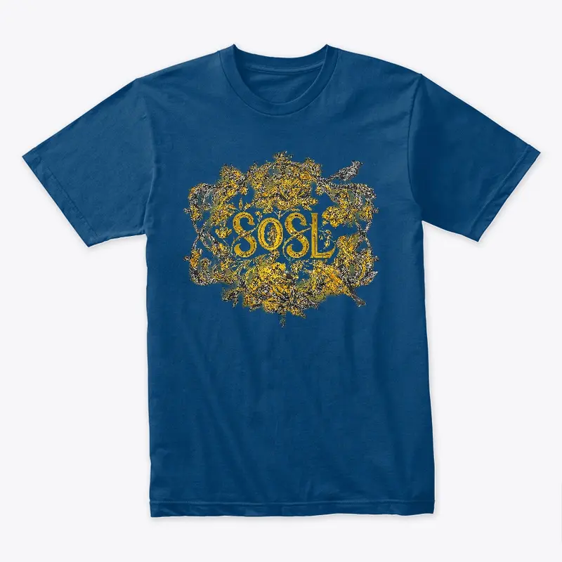 SOSL Toile soft unisex tee gilded pewter