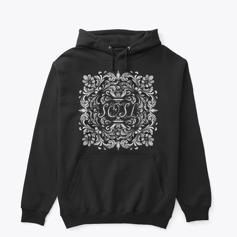 Deruta SOSL pullover hoodie monochrome