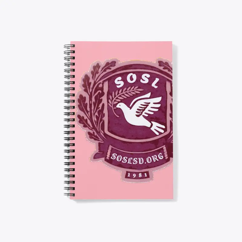 Laurel Dove notebook in berrywine