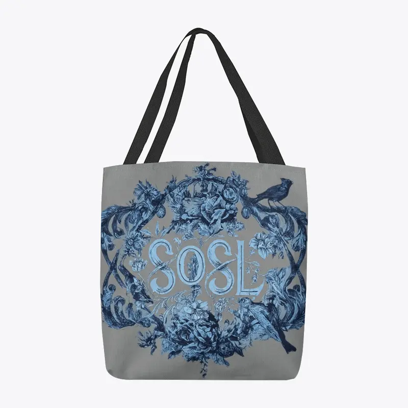 SOSL Toile tote bag in cornflower blue