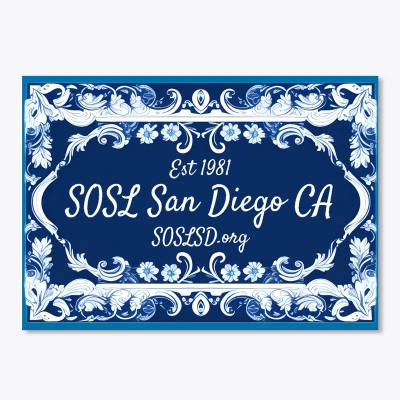 SOSL XL pottery blue wrap sticker