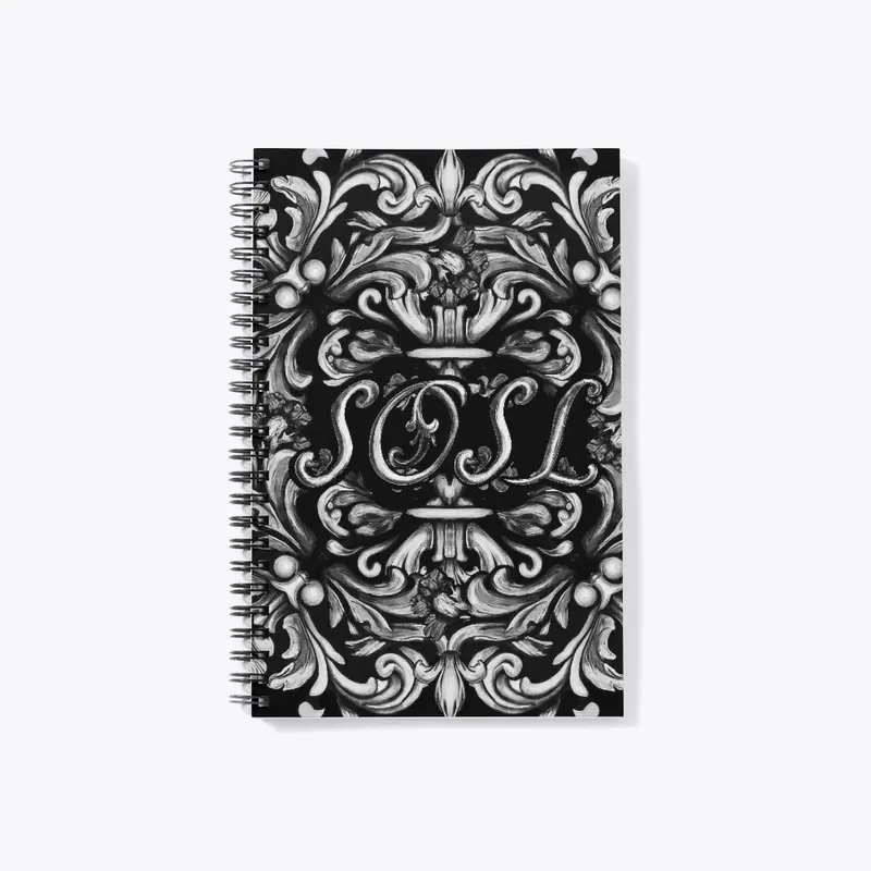 Deruta SOSL notebook in monochrome