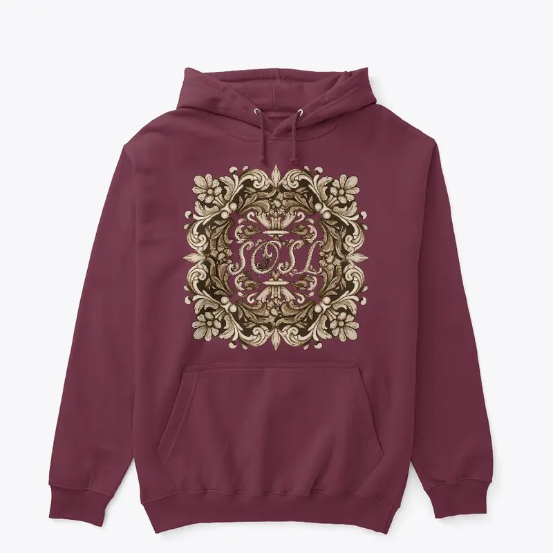 Deruta SOSL pullover hoodie in sepia