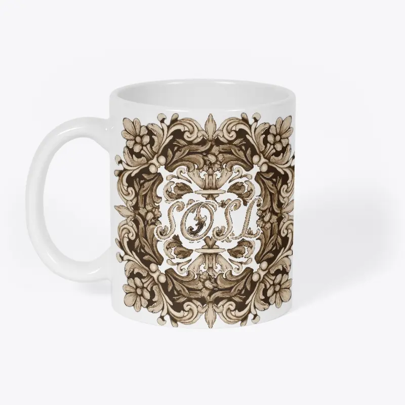 Deruta SOSL sepia mug