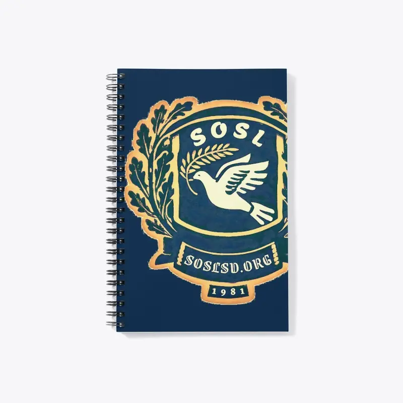 Laurel Dove notebook in full color navy