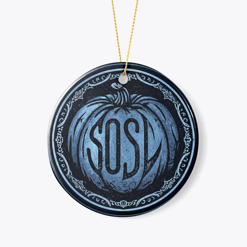 SOSL-a-lantern ornament in frost blue