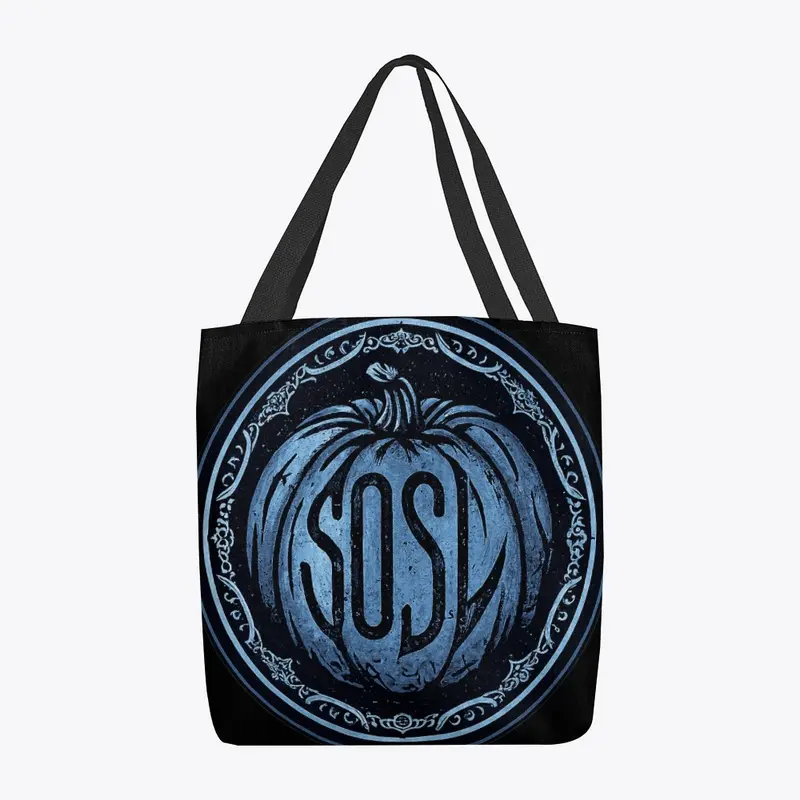 SOSL-a-lantern tote bag in frost blue