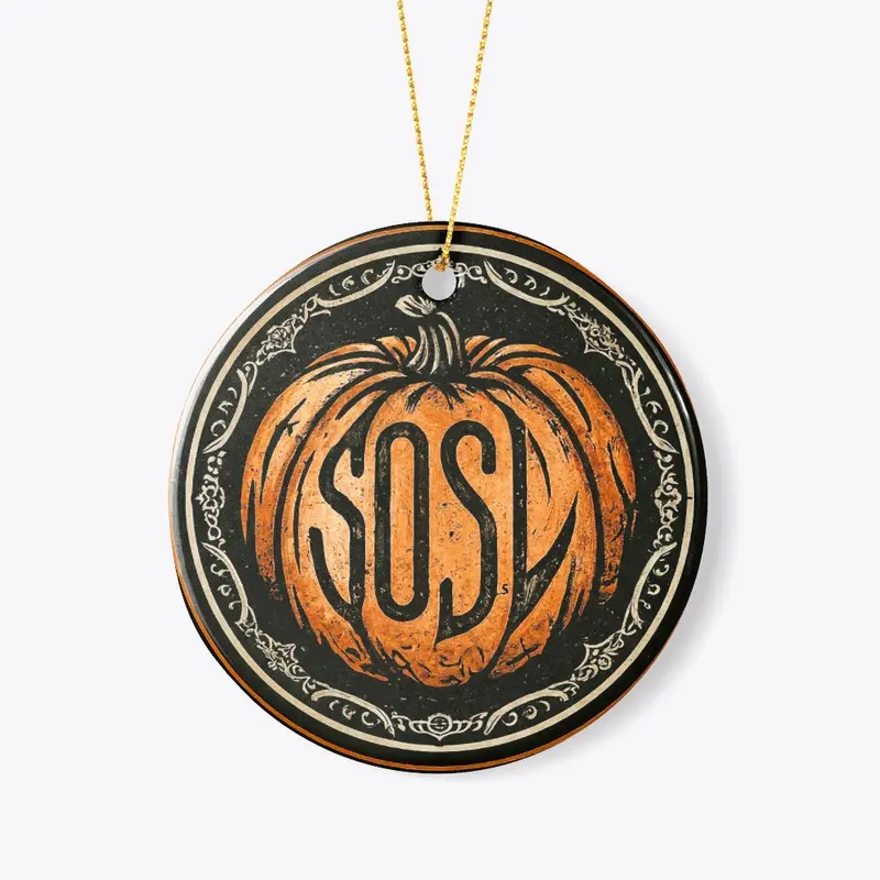 SOSO-a-lantern ornament in pumpkin