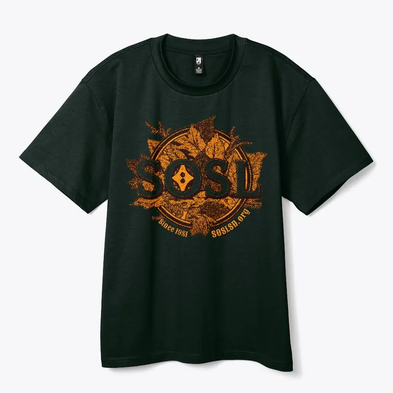 Changing leaves heavy tee in pumpkin